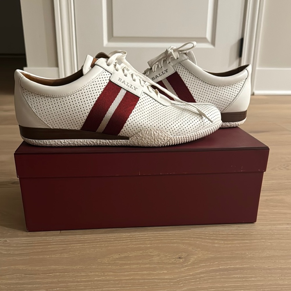 Bally White and Red Men's Shoes